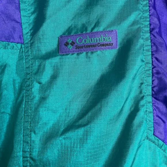 Vintage Columbia Windbreaker jacket. Mens size large - Picture 5 of 15